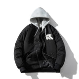 Men's Vintage Jackets Patch Embroidered Jacket Men's Padded Baseball Jacket Cotton Jacket