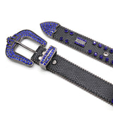 Hip-hop punk rhinestone belt crown rhinestone punk style