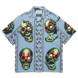 GUILTYPARTIES TIGER Shirts STUDIO Tattooed Skull, Short Sleeve Shirt
