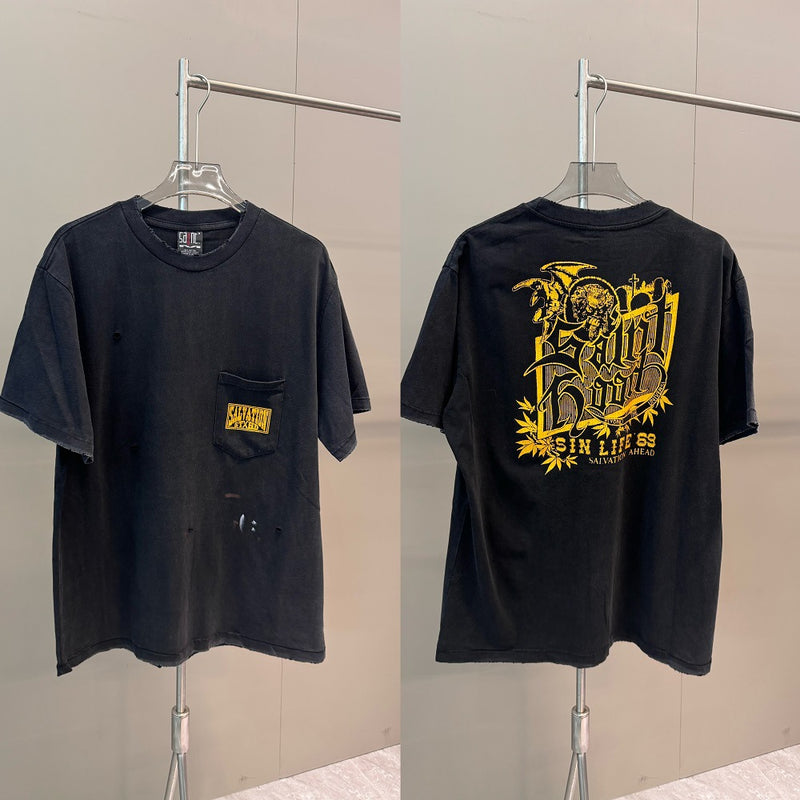 Men Vintage T-Shirts Saint Michael Tee