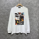 Purple Brand Long Sleeve T-Shirt Fashion Loose Long Sleeve Top