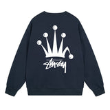 Stussy Sweatshirts Crew Neck Fleece Sweater