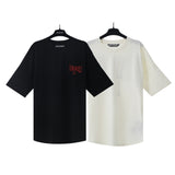 Palm Angels T Shirts Alphabet Slogan Printed Short Sleeve T-Shirt
