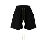MIJKO Mens Shorts Spliced Side Large Pockets Shorts