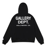 Gallery Dept Hoodie Micro Label Alphabet Slogan Hooded Sweater