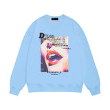 Purple Brand Sweatshirt Loose Crew Neck Sweater