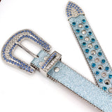 Hip-hop punk rhinestone belt punk style