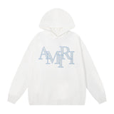 Amiri Hoodie AMI Hot Diamond Letter Pattern Casual Pullover Hooded Sweater