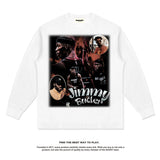 Nba Long Sleeved Shirt Autumn and Winter Jimmy Butler Basketball Star Printed Long Sleeve T-shirt Pure Cotton
