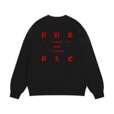 Purple Brand Sweatshirt Loose Crew Neck Sweater