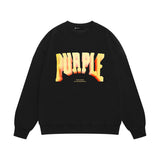Purple Brand Sweatshirt Loose Crew Neck Sweater