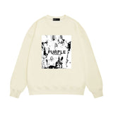 Purple Brand Sweatshirt Loose Crew Neck Sweater
