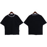 Palm Angels T Shirts Collar Letter Print Short Sleeve T-Shirt