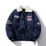 Mens Vintage Jackets Harajuku ins Loose Padded Jacket Padded Jacket
