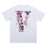 Vlone T Shirts Printed Loose Fashion Brand Men's and Women's T-shirt Short Sleeve
