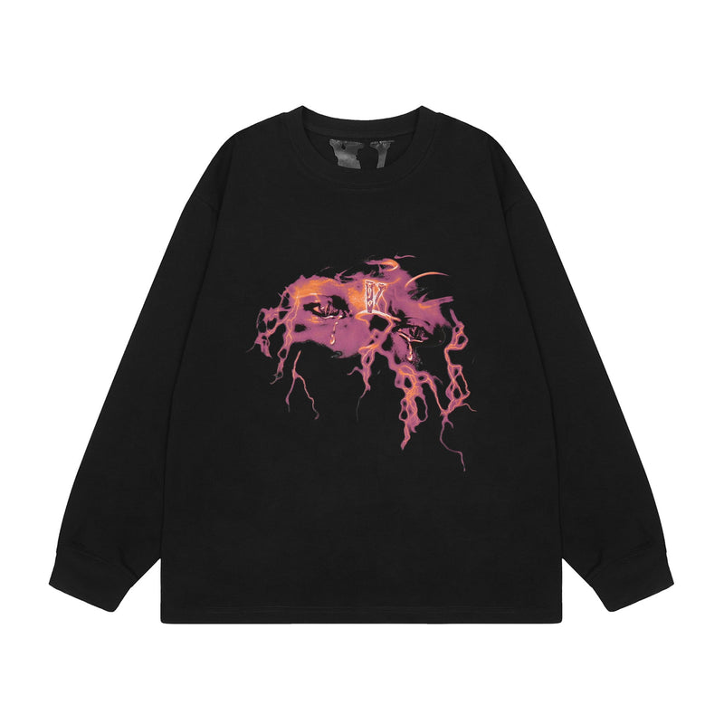 Vlone Sweatshirts Autumn/Winter Cartoon Alphabet Crew Neck Pullover