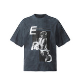ERD T Shirts Marilyn Portrait Short Sleeve Casual
