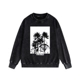 Purple Brand Distressed Sweatshirt Retro Vintage Crew Neck Sweater