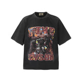 Men Vintage T-Shirts Saint "Mike Tyson" Boxing Champion Washed Distressed T-Shirts