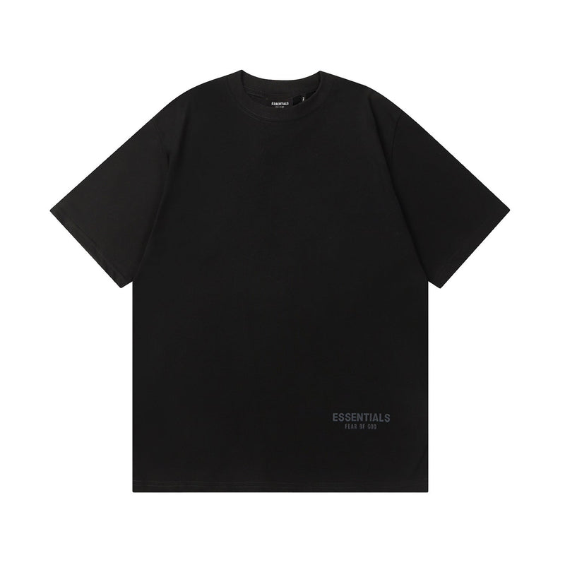 Fog Essentials T Shirts Spring/Summer FOG Reflective Letter Crew Neck Short Sleeves