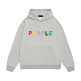 Purple Brand Hoodie Fashion Loose Hooded Sweater