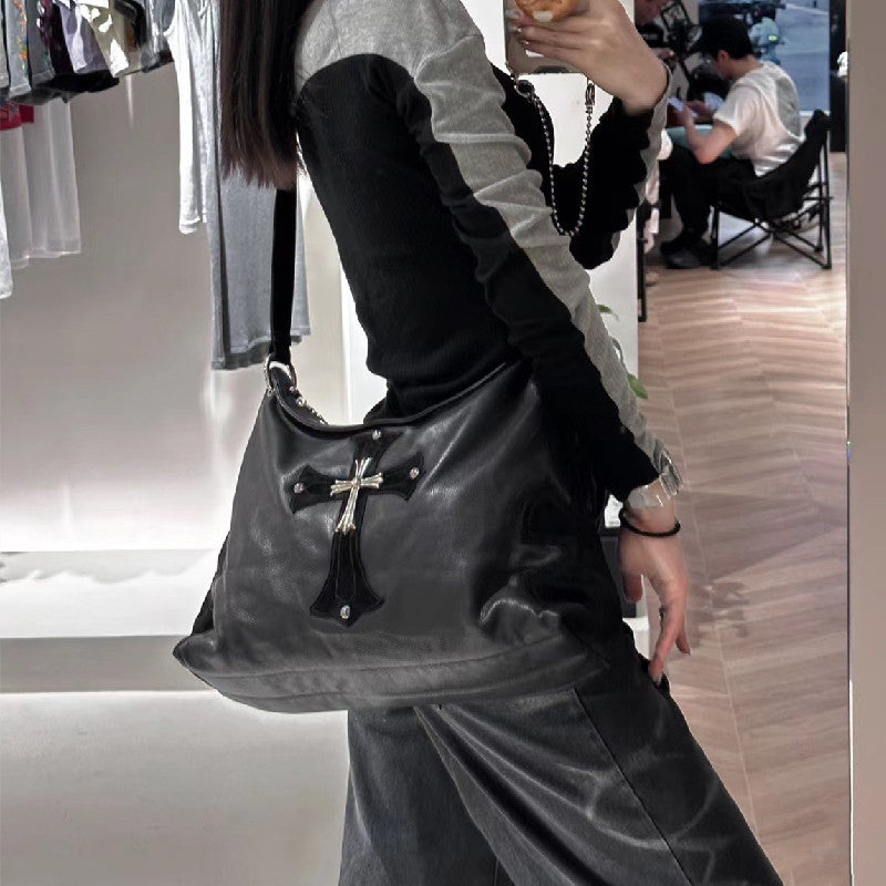 Chh Chrome Heart Leather Bag