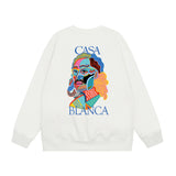 Casablanca Long sleeve T-shirt Crew neck loose terry sweater
