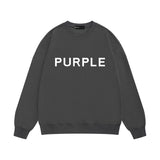 Purple Brand Sweatshirt Loose Crew Neck Sweater