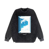 Purple Brand Distressed Long Sleeve Shirt Fashion Distressed Loose Long-sleeved Top