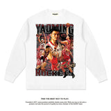 Nba Long Sleeve Shirt Autumn and Winter Long Sleeve T-shirt Same Style for Men and Women