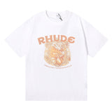Rhude T Shirt Wheat Ear Fruit Print Short Sleeve T-Shirt