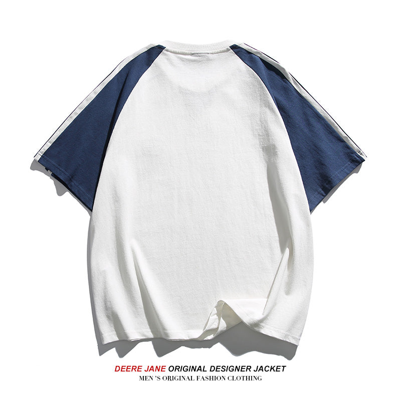 Men T-shirt Summer Cotton Short Sleeve T-shirt Men's Loose Half Sleeve