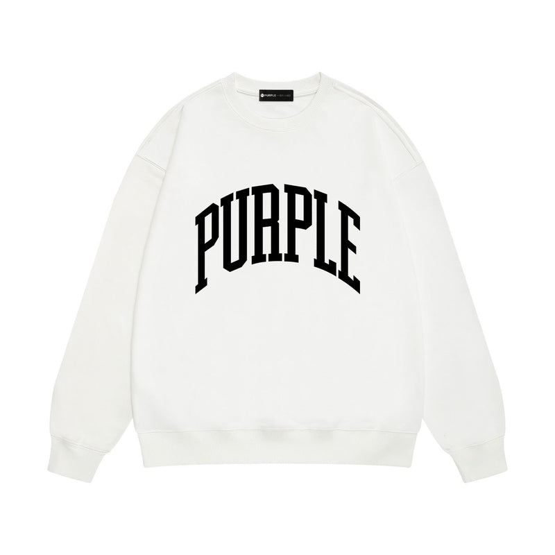 Purple Brand Sweatshirt Loose Crew Neck Sweater