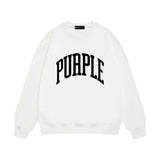 Purple Brand Sweatshirt Loose Crew Neck Sweater