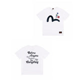 Evisu T Shirts Casual Versatile Unisex T Shirts