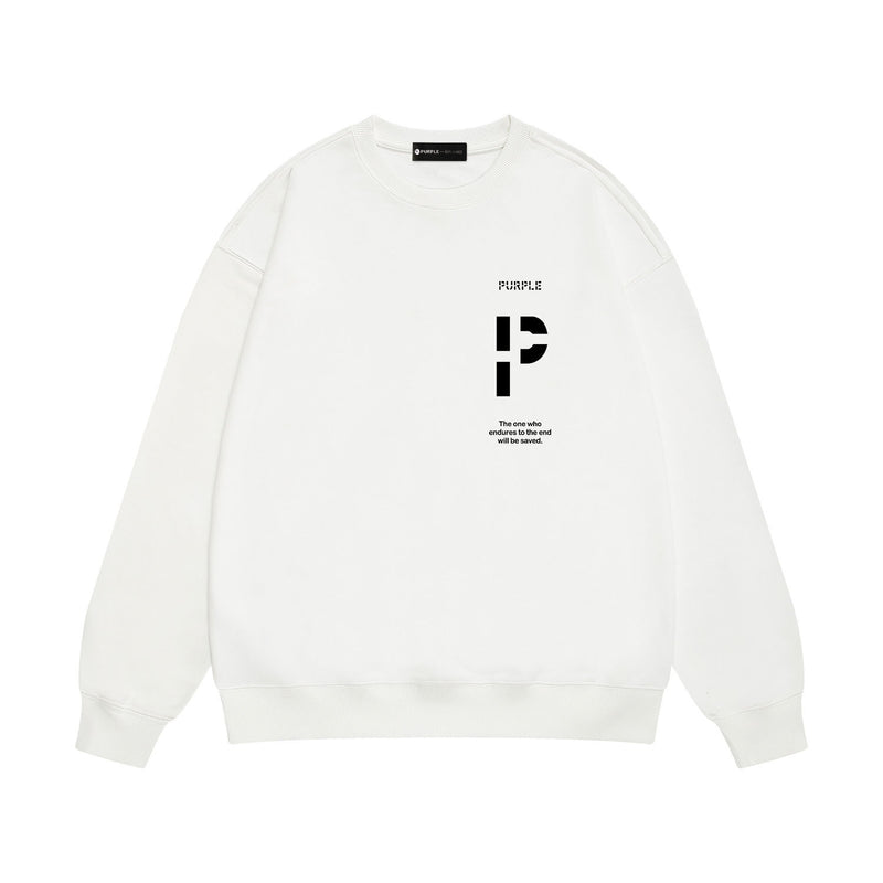 Purple Brand Sweatshirt Loose Crew Neck Sweater
