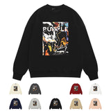 Purple Brand Sweatshirt Loose Crew Neck Sweater