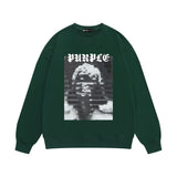 Purple Brand Sweatshirt Loose Crew Neck Sweater