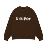 Purple Brand Sweatshirt Loose Crew Neck Sweater