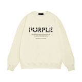 Purple Brand Sweatshirt Loose Crew Neck Sweater