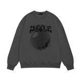 Purple Brand Sweatshirt Loose Crew Neck Sweater