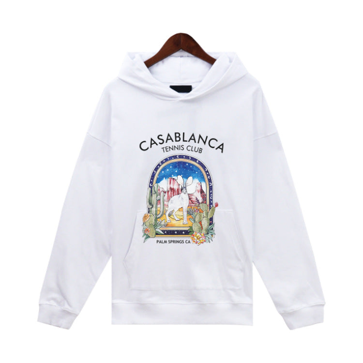 Casablanca Hoodie Summer Loose Cotton Sweater