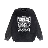 Purple Brand Distressed Long Sleeve Shirt Fashion Distressed Loose Long-sleeved Top