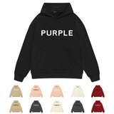 Purple Brand Hoodie Fashion Loose Hooded Sweater