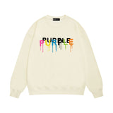 Purple Brand Sweatshirt Loose Crew Neck Sweater