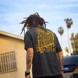 Men Vintage T-Shirts vintage washed and old short-sleeved loose casual T-shirts