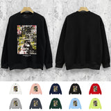 Purple Brand Sweatshirt Loose Crew Neck Sweater