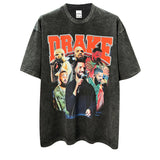 Drake T Shirts Hip Hop Drake Print Short Sleeve