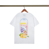 Casablanca T Shirts Fashion Casual Crew Neck Aerial Landscape Print Tee