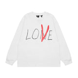 Vlone Sweatshirts Autumn/Winter Valentine's Day Limited Letter Crew Neck